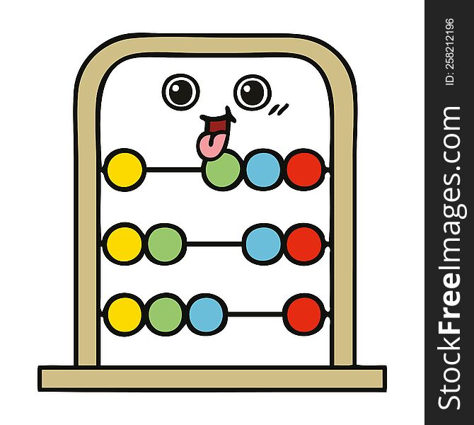 cute cartoon abacus