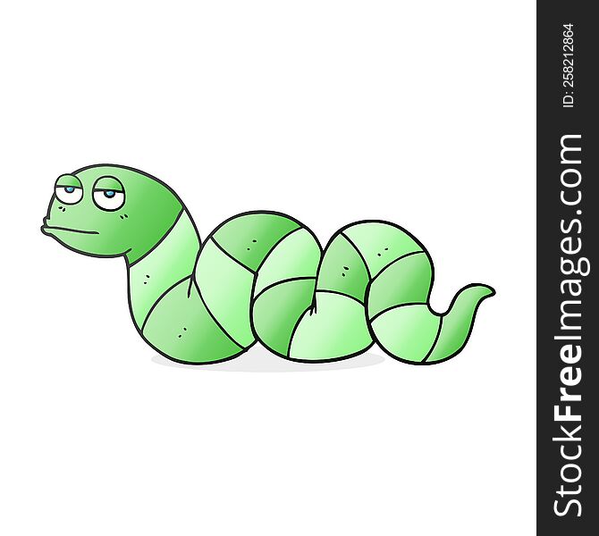 Cartoon Bored Snake