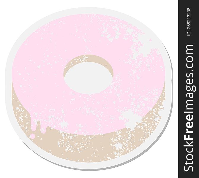 donut grunge sticker