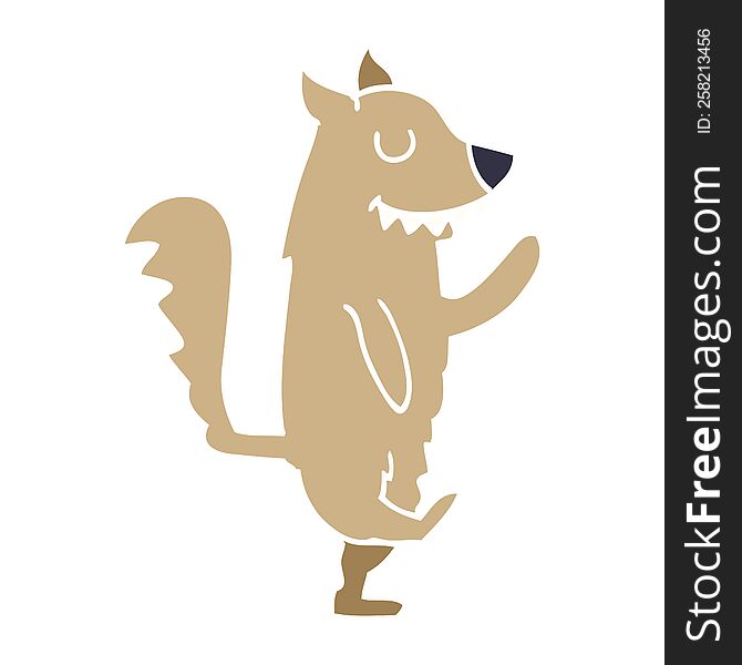 Cartoon Doodle Dancing Dog