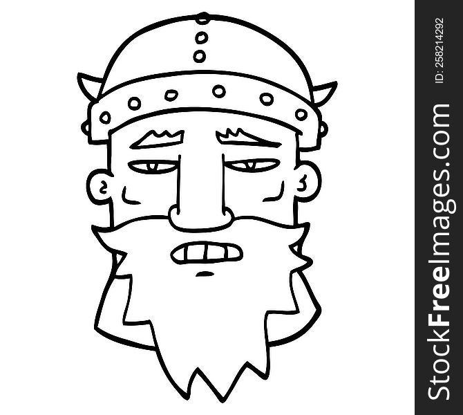 line drawing cartoon angry warrior
