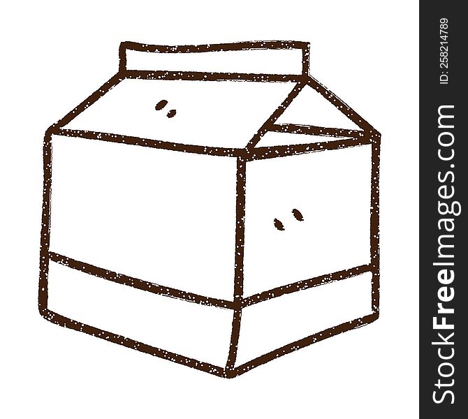 Milk Carton Charcoal Drawing