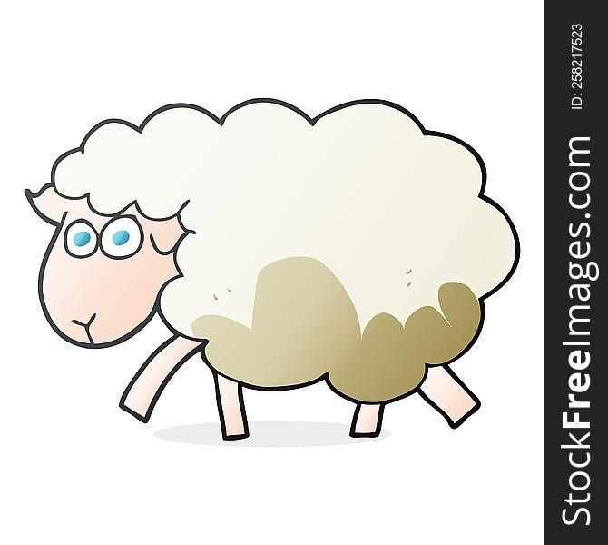 Cartoon Muddy Sheep