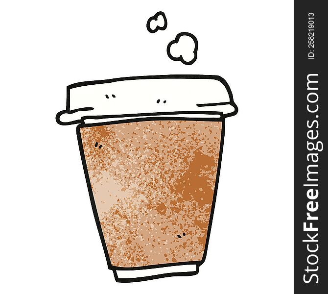 Cartoon Doodle Coffee Cup