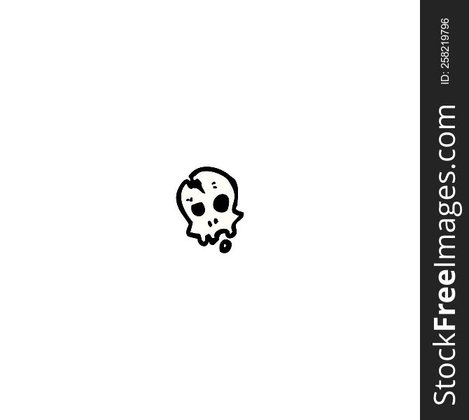 little spooky skull symbol
