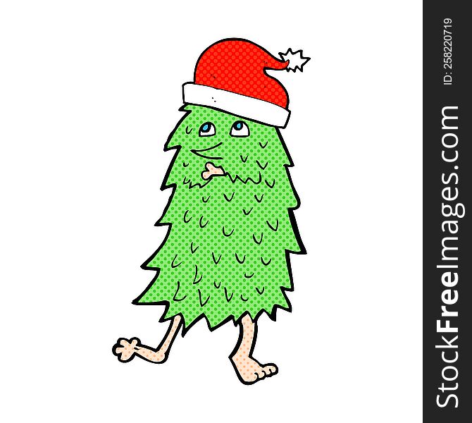 Cartoon Christmas Tree Dancing