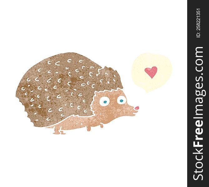 Cartoon Cute Hedgehog