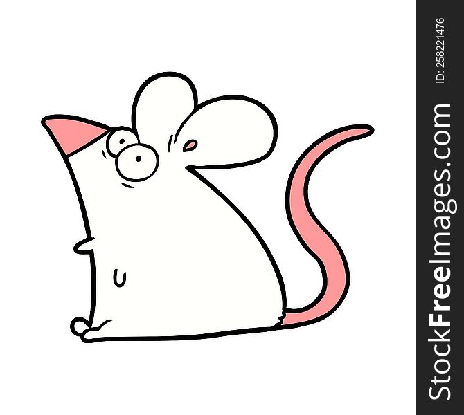 cartoon frightened mouse. cartoon frightened mouse