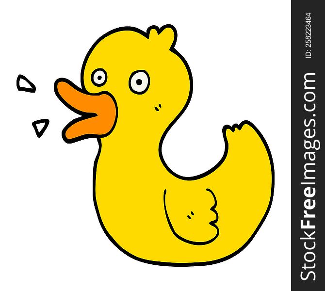 cartoon quacking duck
