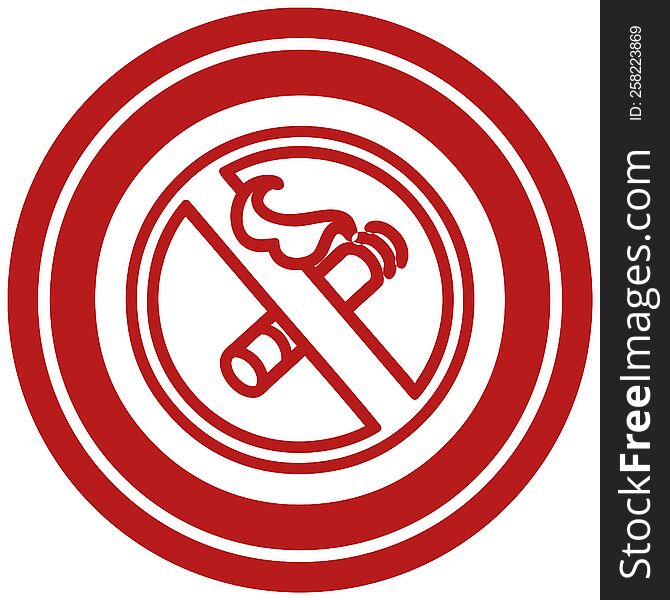no smoking circular icon symbol