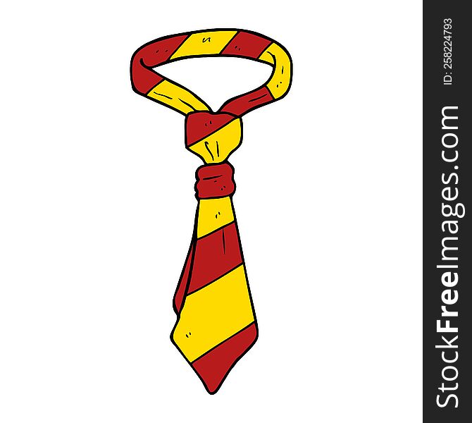 cartoon office tie