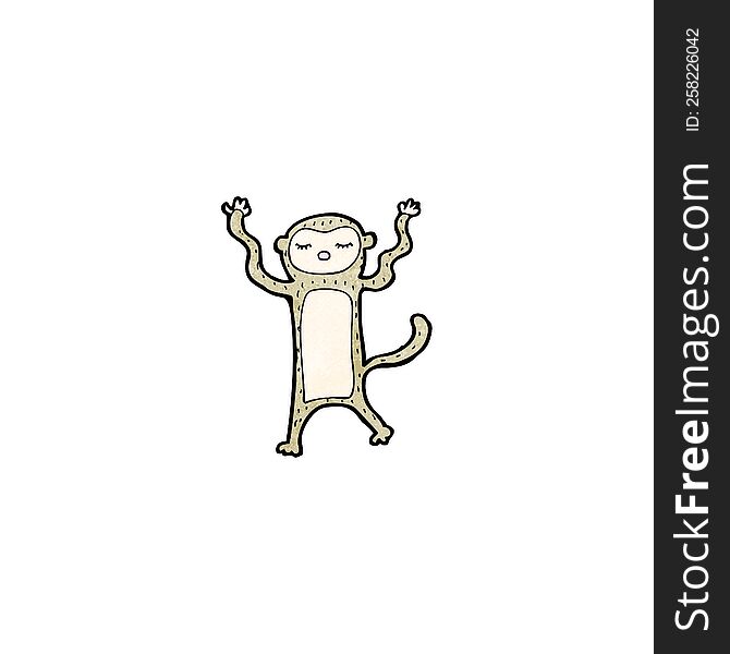 Funny Cartoon Monkey