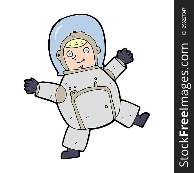 cartoon astronaut