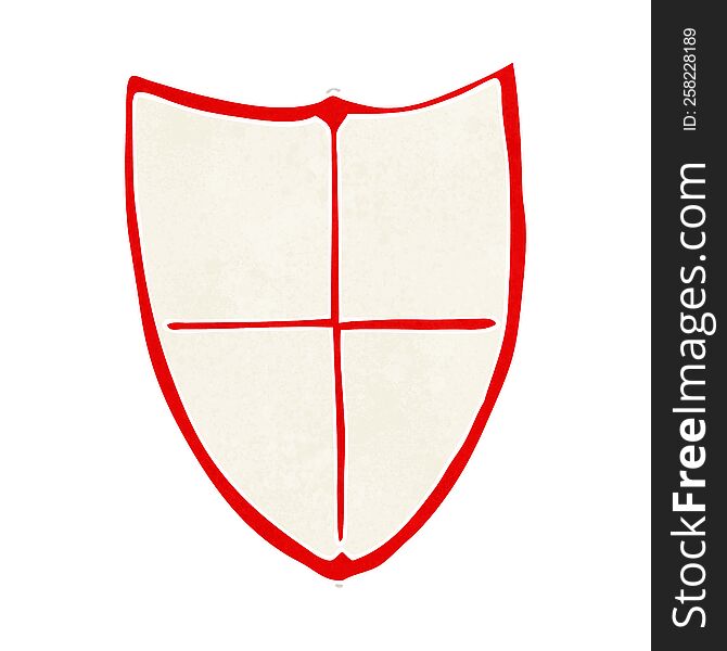 cartoon heraldic shield