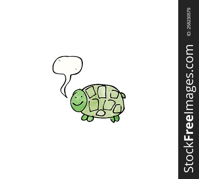 child\'s drawing of a tortoise