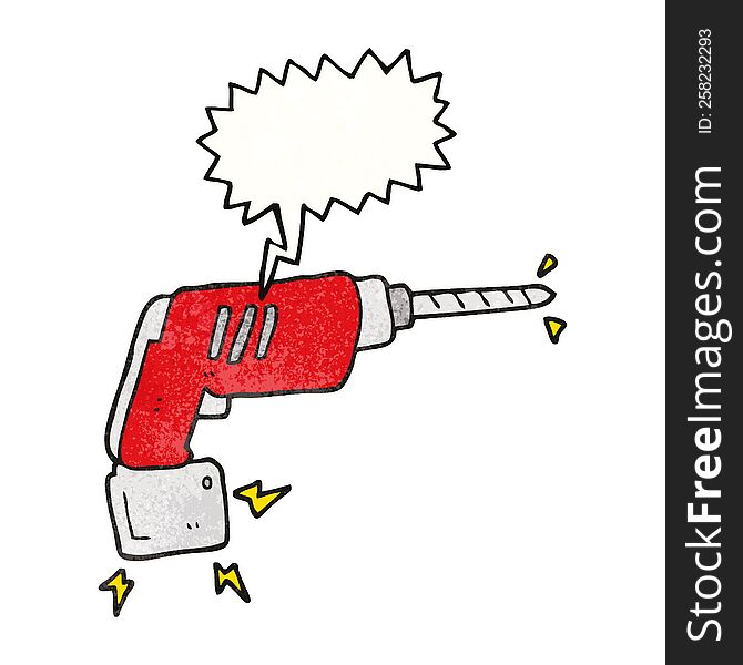 cartoon power drill