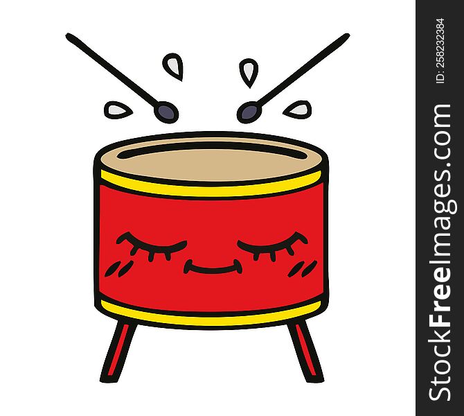 Cute Cartoon Drum