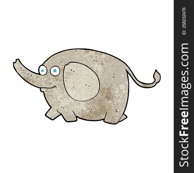 Textured Cartoon Elephant