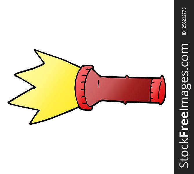 cartoon doodle electric torch