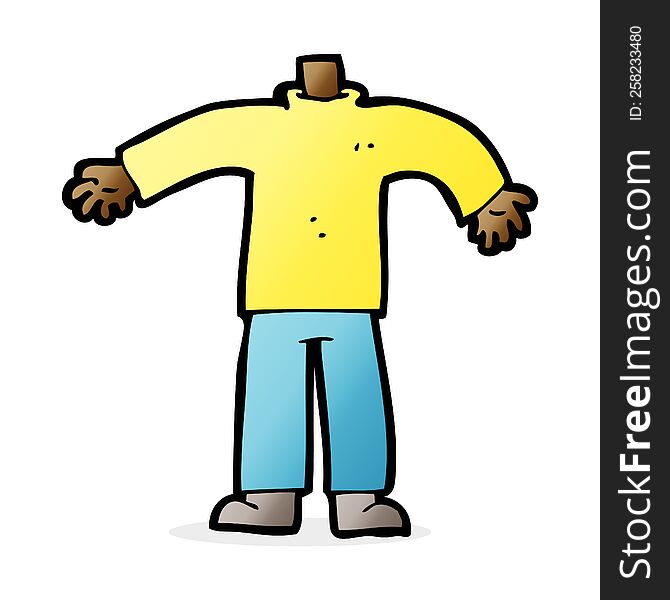 cartoon male body (mix and match cartoons or add own photos