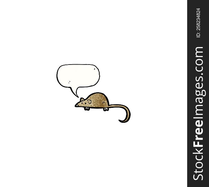 Cartoon Squeaking Mouse