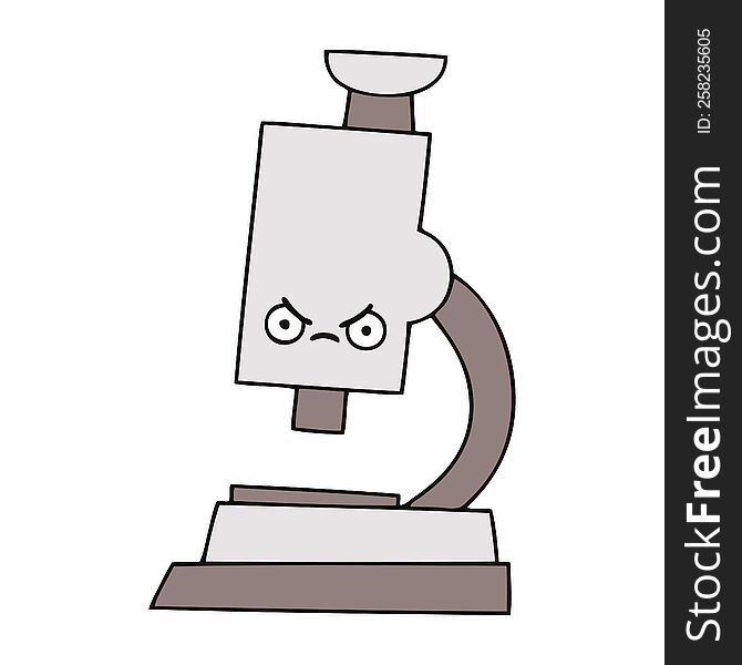 cute cartoon microscope