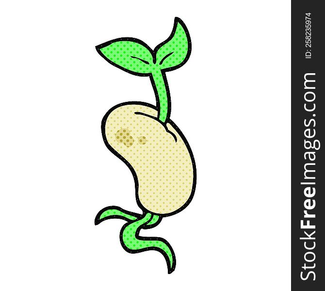 Cartoon Sprouting Seed