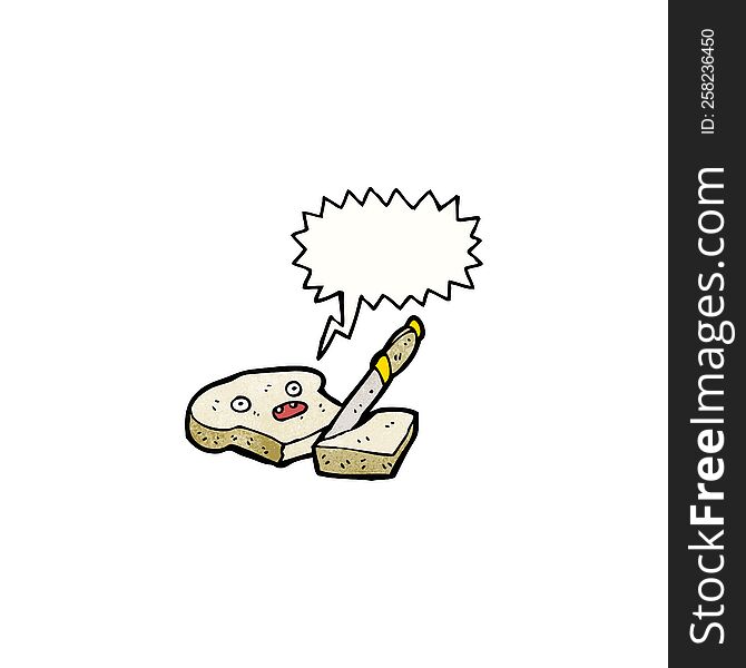 slice of bread cartoon character