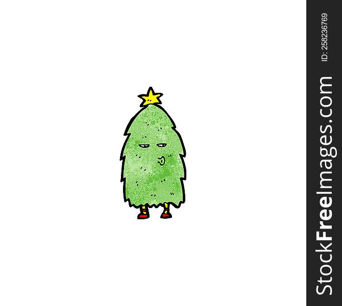 Christmas Tree Cartoon Character