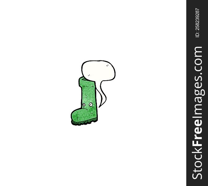 cartoon wellington boot