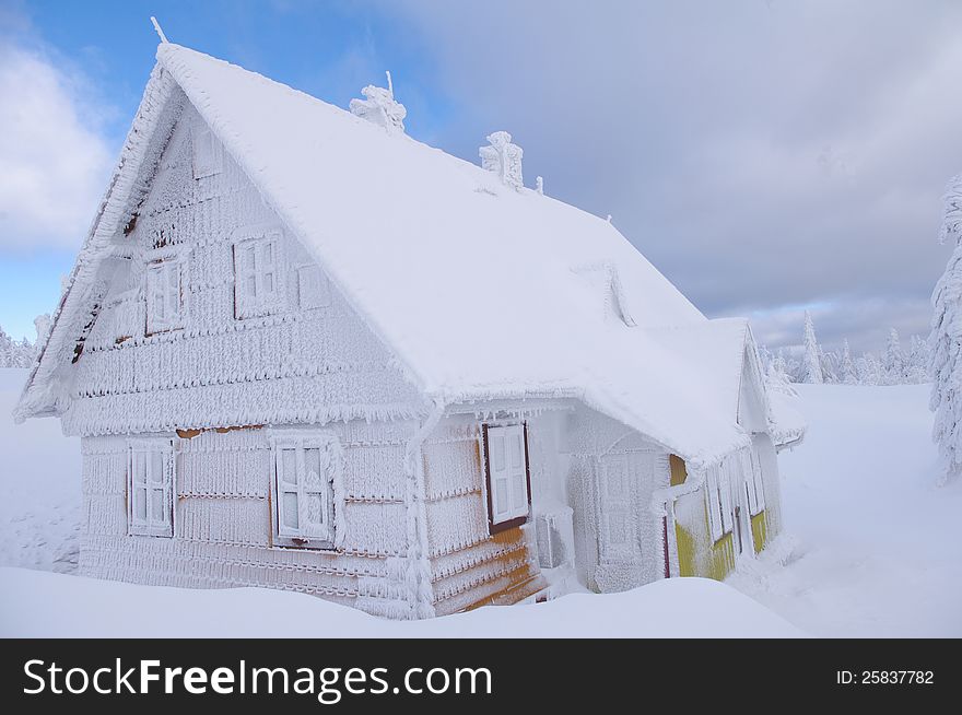 Hut In Winter