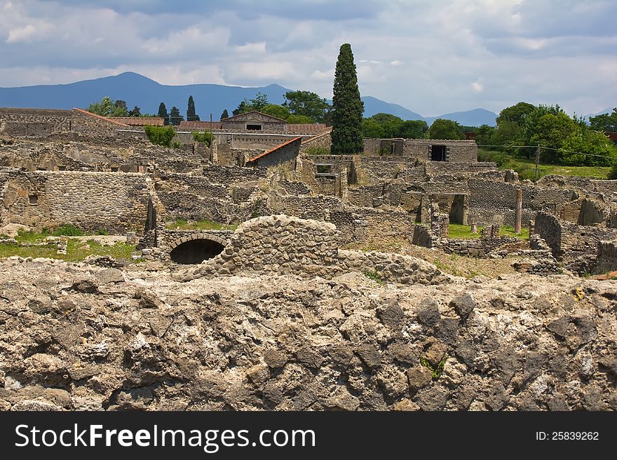 Pompeii, ruins