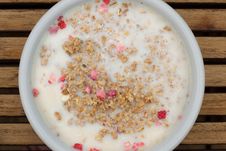 Musli/Cereal And Milk Royalty Free Stock Photography