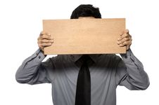 Holding Wooden Board Stock Photo Holding Wooden Board Stock Photo