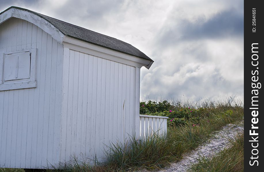 Hut on the beach in sweden. Hut on the beach in sweden