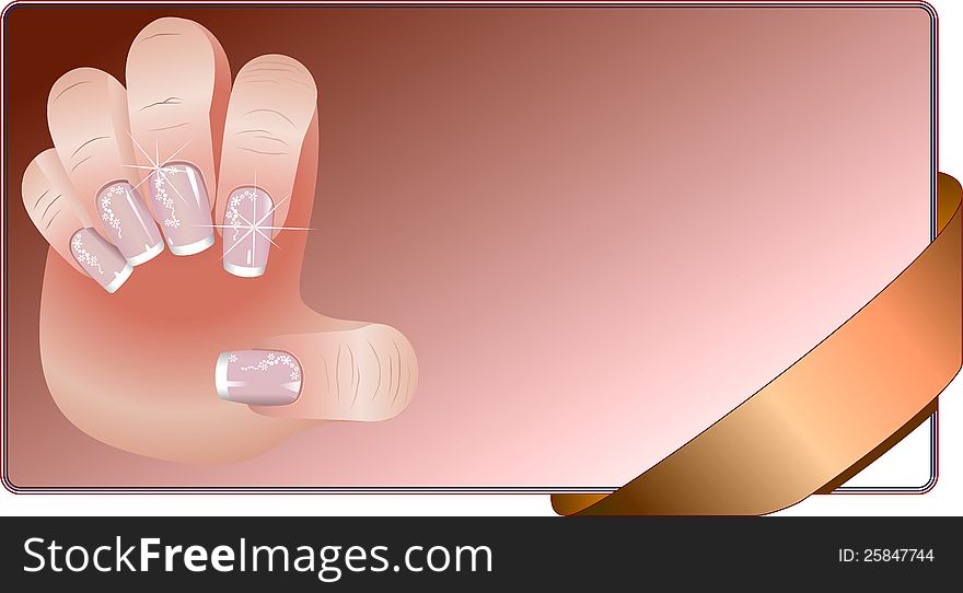 French Manicure Banners Set