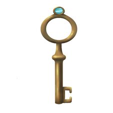 Isolated Realistic Images Of Vintage Keys In The Style Of Gold And Bronze Color With Diamonds And Decorative Patterns Royalty Free Stock Image