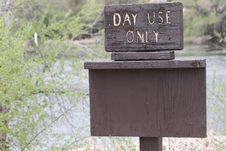 Day Use Only Sign Royalty Free Stock Photos