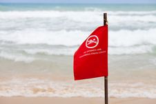 No Swimming Here Dangerous Strong Current Flag Royalty Free Stock Photo No Swimming Here Dangerous Strong Current Flag Royalty Free Stock Photo