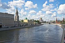Embankment Of The Moskva River Stock Photo Embankment Of The Moskva River Stock Photo