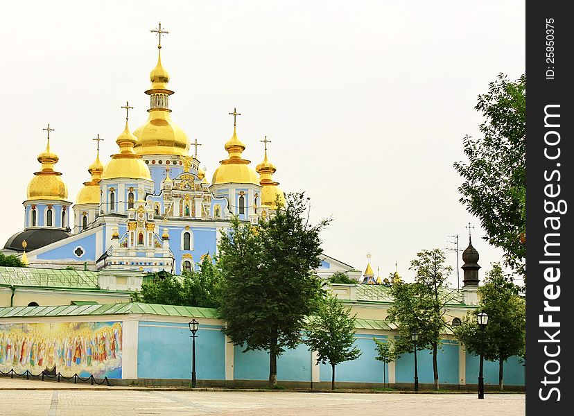 Domes of the St. Michael s Monastery in Kiev