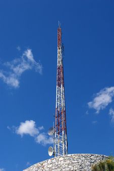 Communications Tower. Royalty Free Stock Photo Communications Tower. Royalty Free Stock Photo