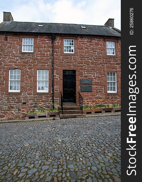 Robert burns house and museum at Dumfries in scotland. Robert burns house and museum at Dumfries in scotland