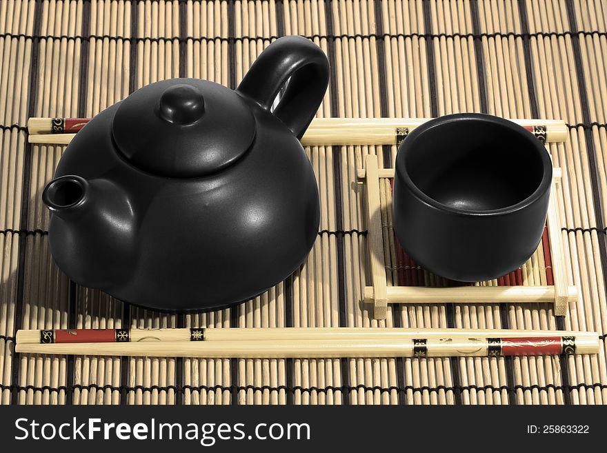 Chinese Tea Set with Teapot and cup