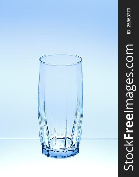 Empty glass for clean water
