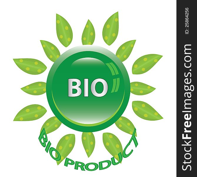 Perfect badge made for your bio products.vector