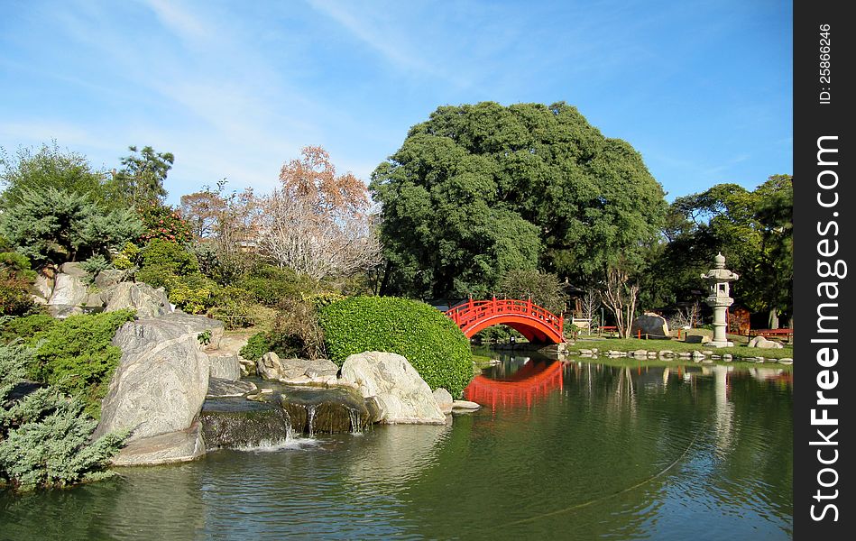 Traditional architecture and the autumn nature in a Japanese garden. Traditional architecture and the autumn nature in a Japanese garden