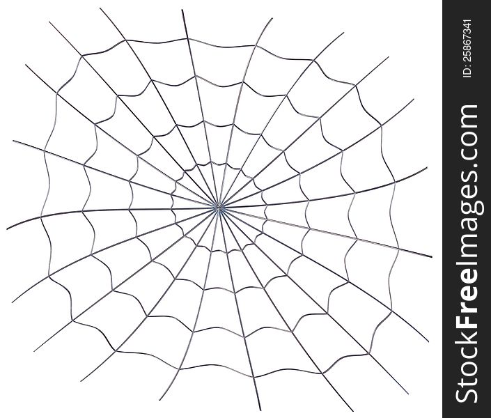 Rendered spiderweb for new computer generation and networks