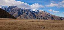 Mt Tasman And Mt Cook Valleys New Zealand Royalty Free Stock Photo