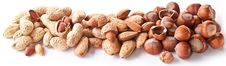 Group Mixed Nuts. Royalty Free Stock Images Group Mixed Nuts. Royalty Free Stock Images